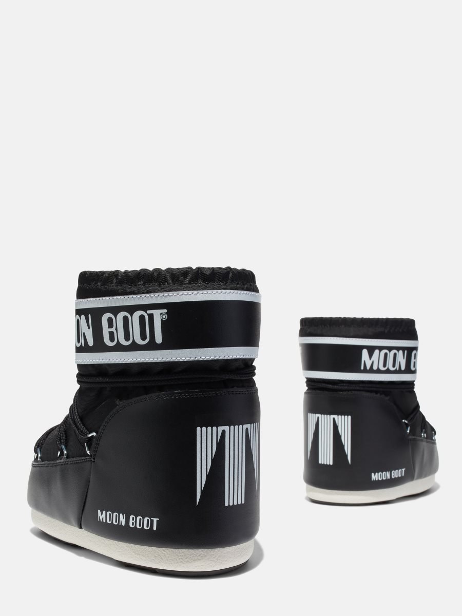 Moon Boot ICON LOW NYLON BOOTS - BLACK