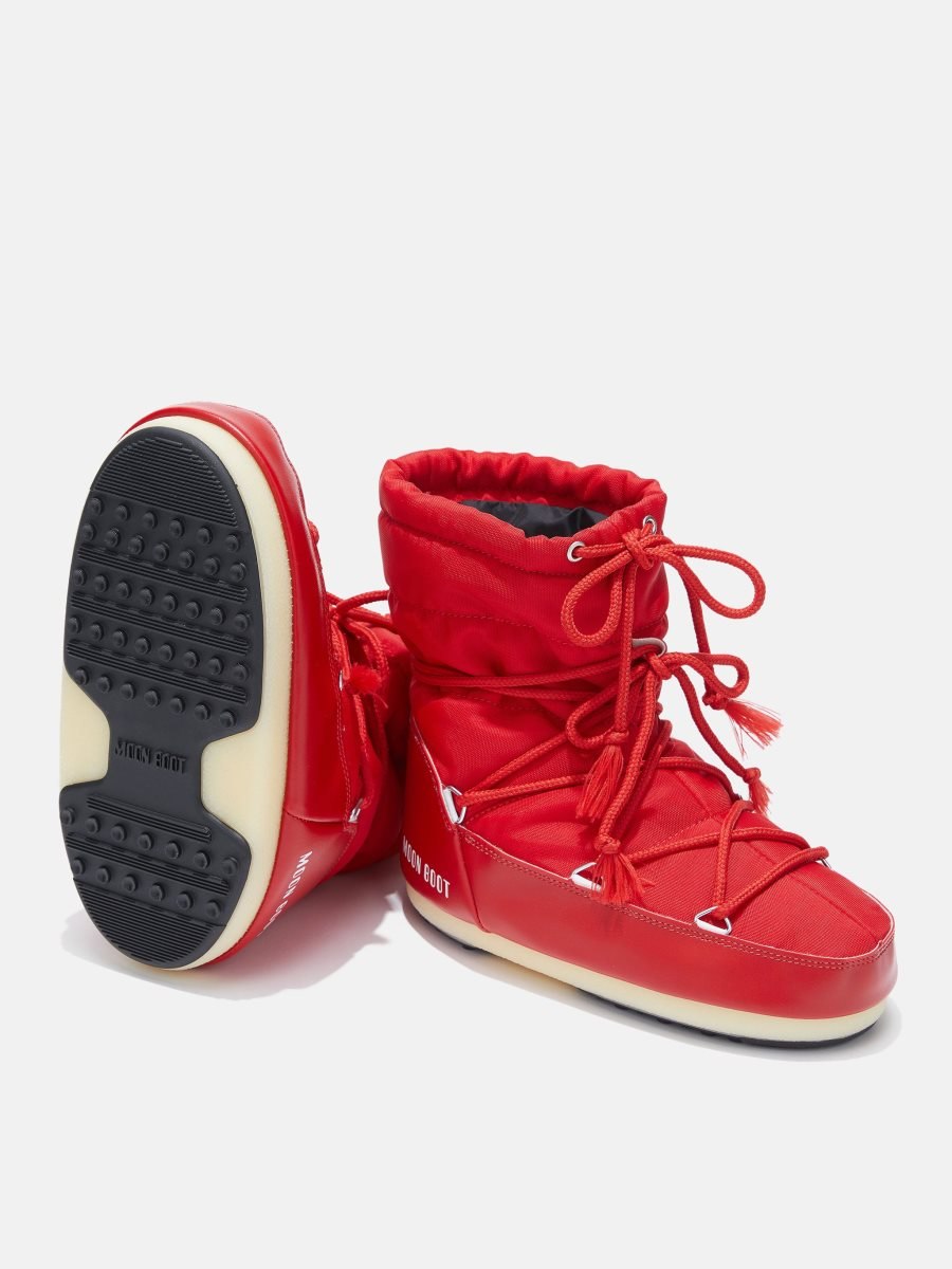 Moon Boot ICON LIGHT LOW NYLON BOOTS - RED