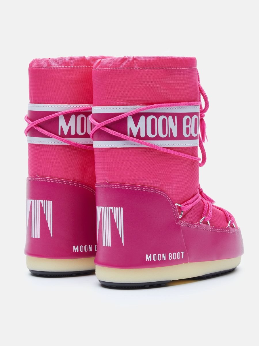 Moon Boot ICON JUNIOR HOT- NYLON BOOTS - BOUGANVILLE - Click Image to Close