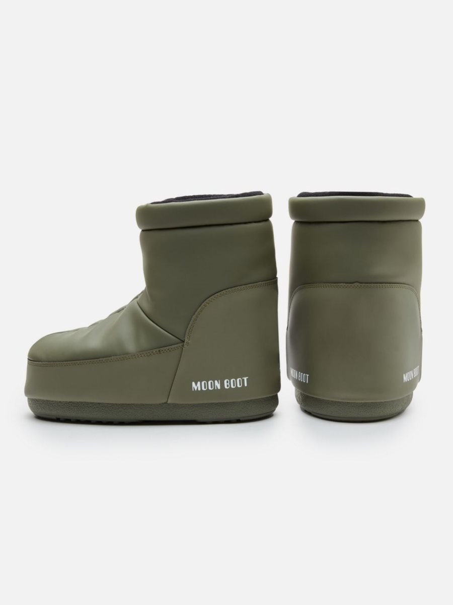 Moon Boot ICON LOW RUBBER BOOTS - KHAKI