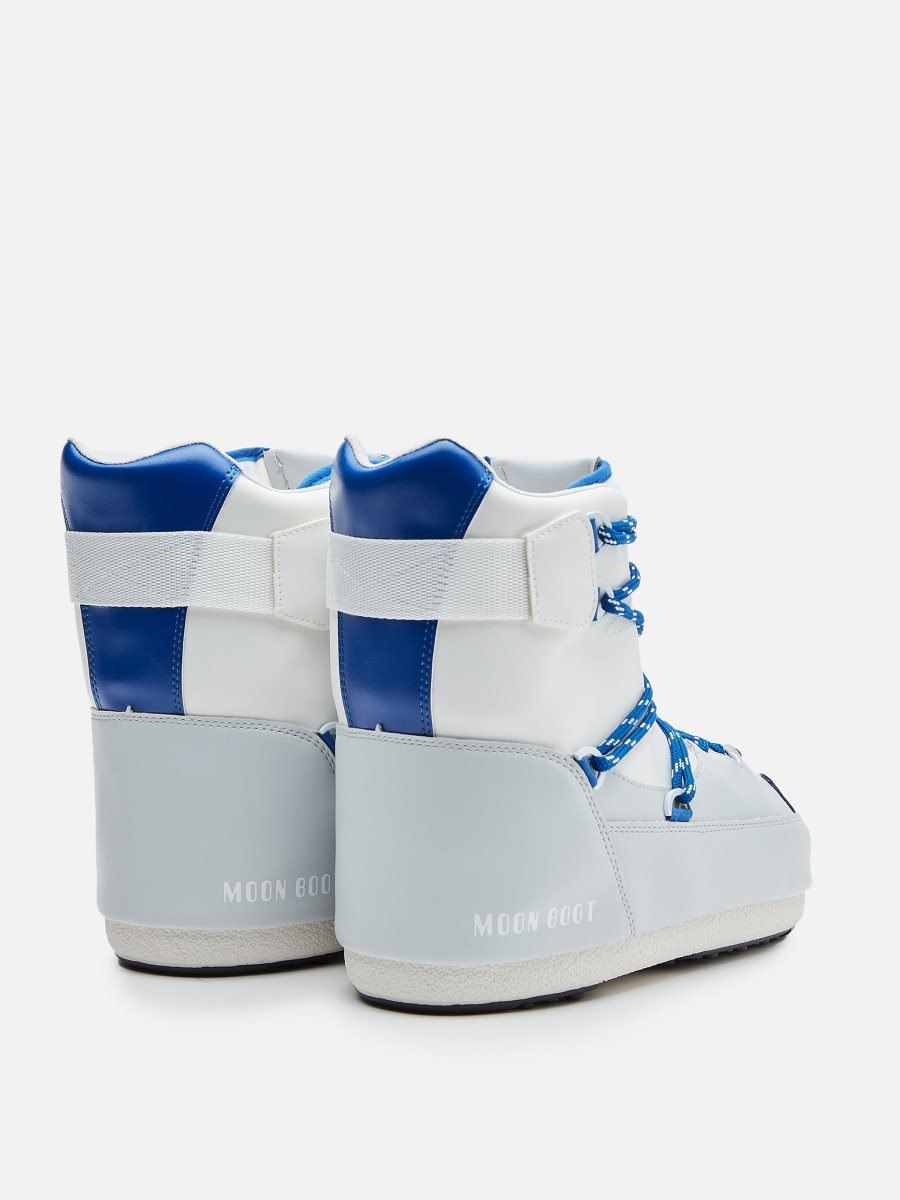 Moon Boot PALE- SNEAKER MID BOOTS - WHITE/LT.GREY/BLUE