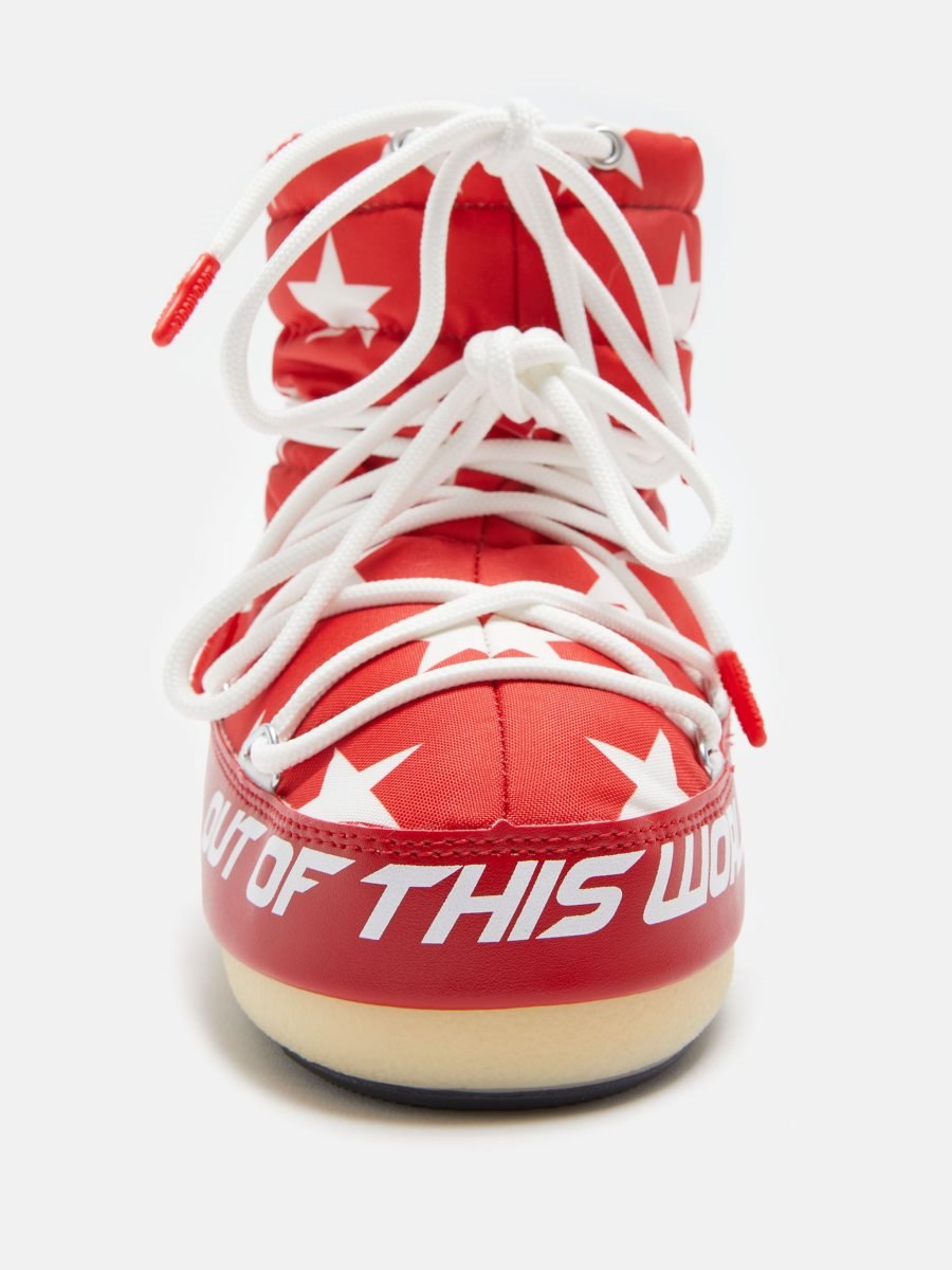 Moon Boot ICON LIGHT JUNIOR LOW BOOTS - RED/WHITE