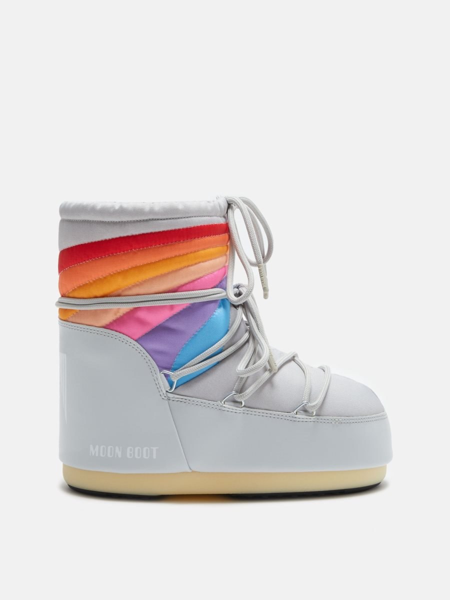 Moon Boot ICON LOW RAINBOW BOOTS - GLACIER GREY