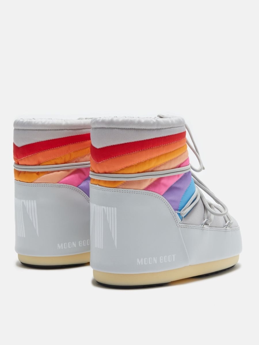 Moon Boot ICON LOW RAINBOW BOOTS - GLACIER GREY