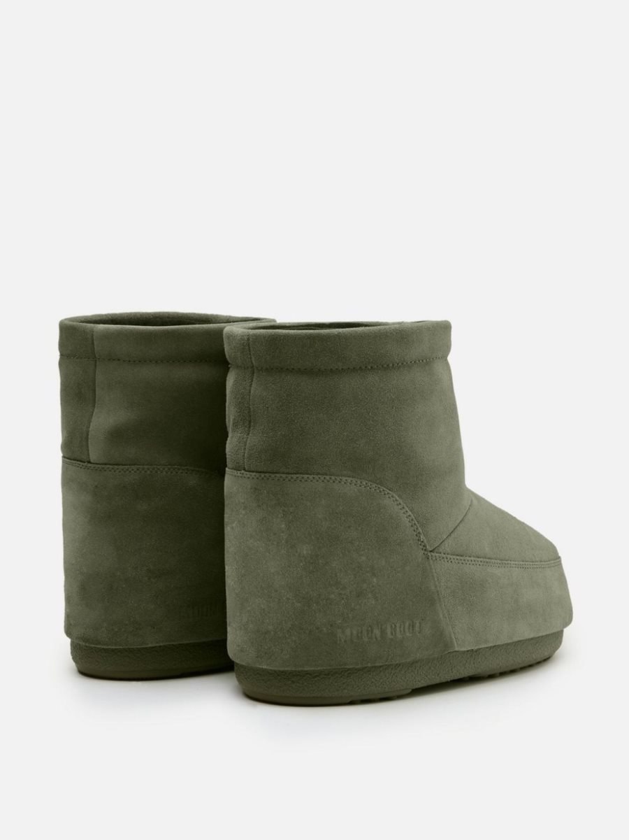 Moon Boot NO LACE SUEDE BOOTS - BAMBOO