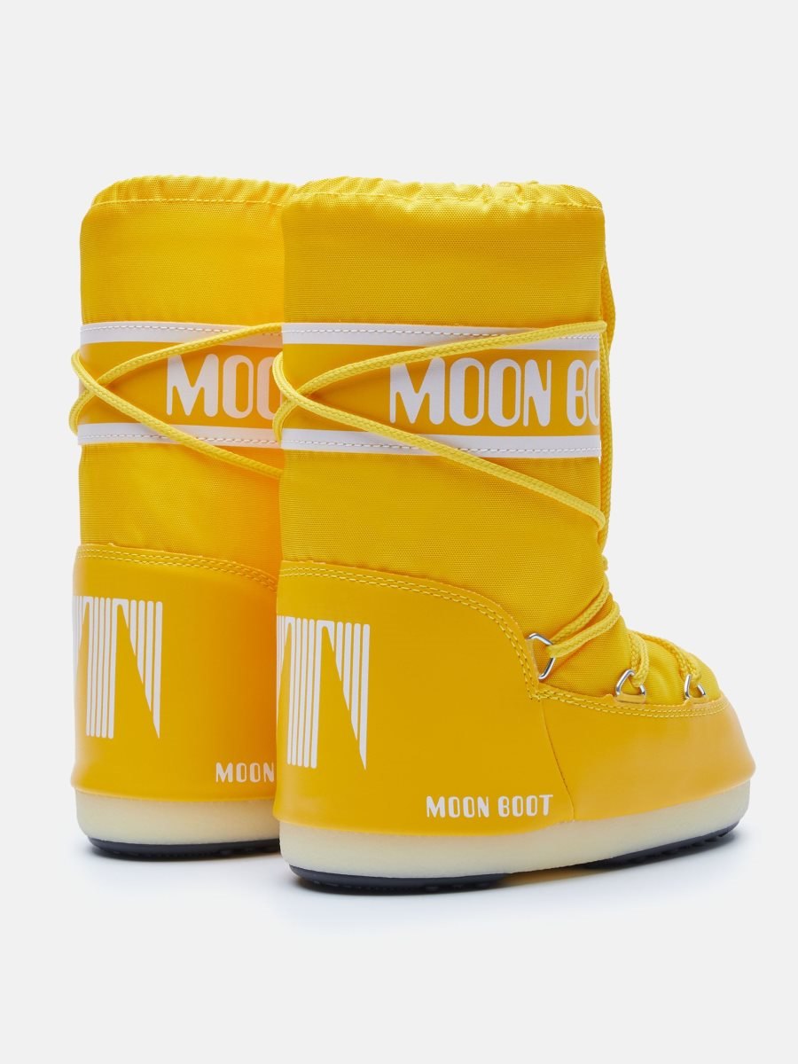 Moon Boot ICON JUNIOR NYLON BOOTS - YELLOW