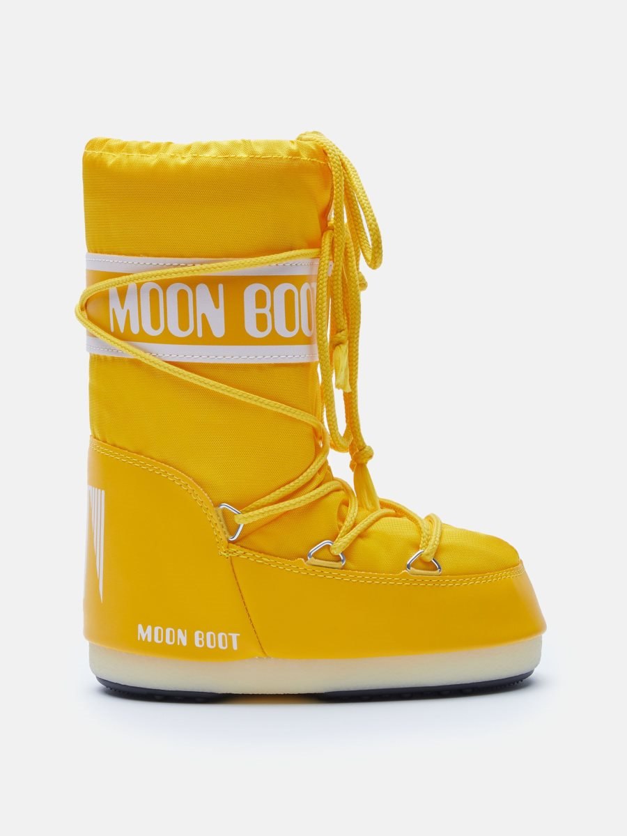 Moon Boot ICON JUNIOR NYLON BOOTS - YELLOW