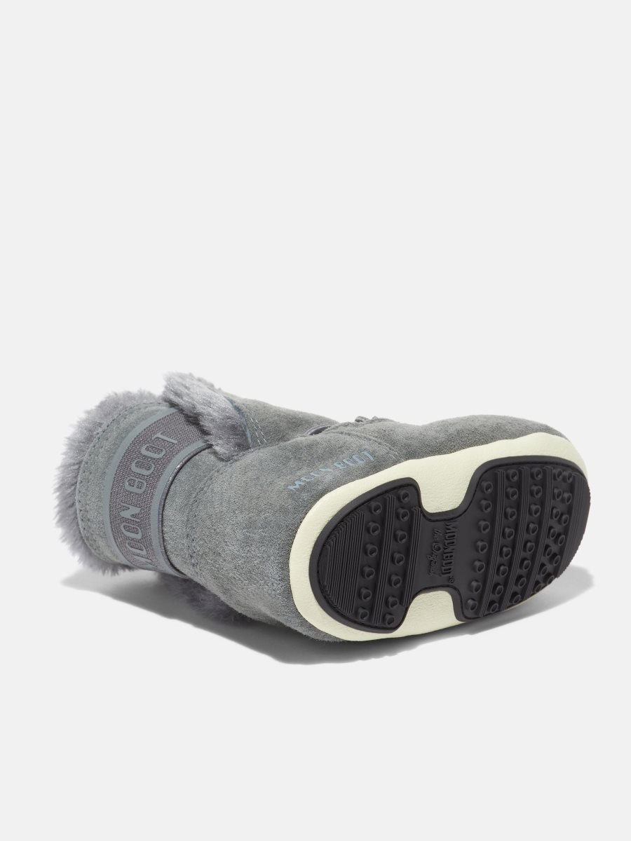 Moon Boot CRIB SUEDE BOOTS - DARK GREY