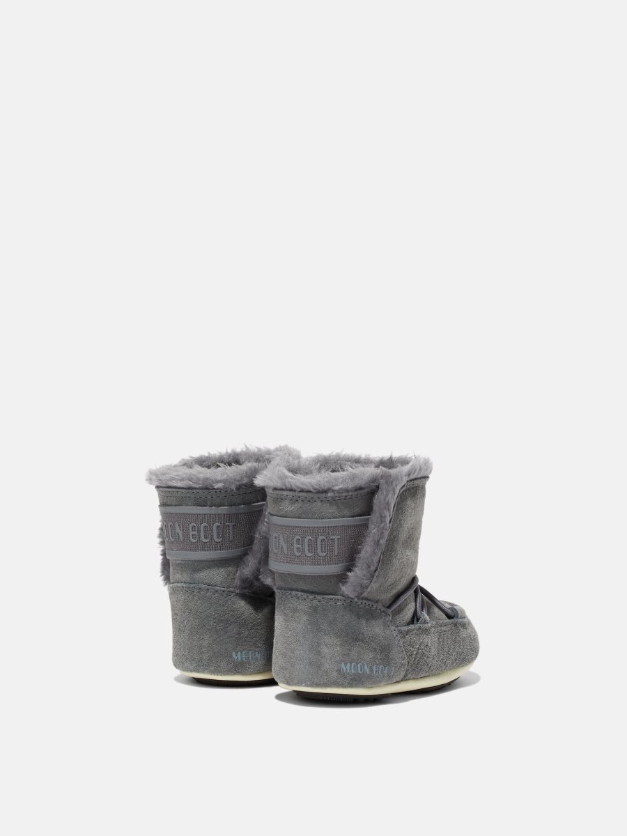 Moon Boot CRIB SUEDE BOOTS - DARK GREY