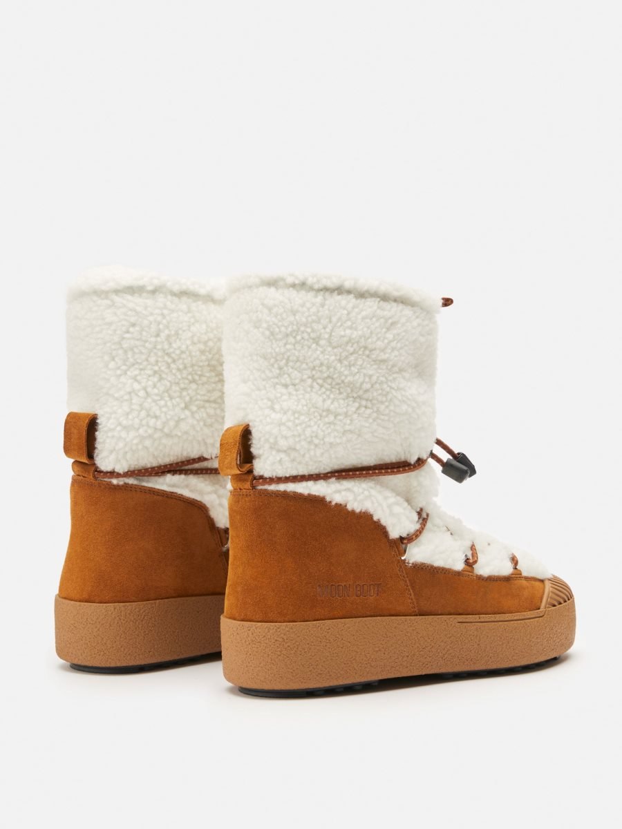 Moon Boot LTRACK POLAR SHEARLING OFF- BOOTS - WHITE