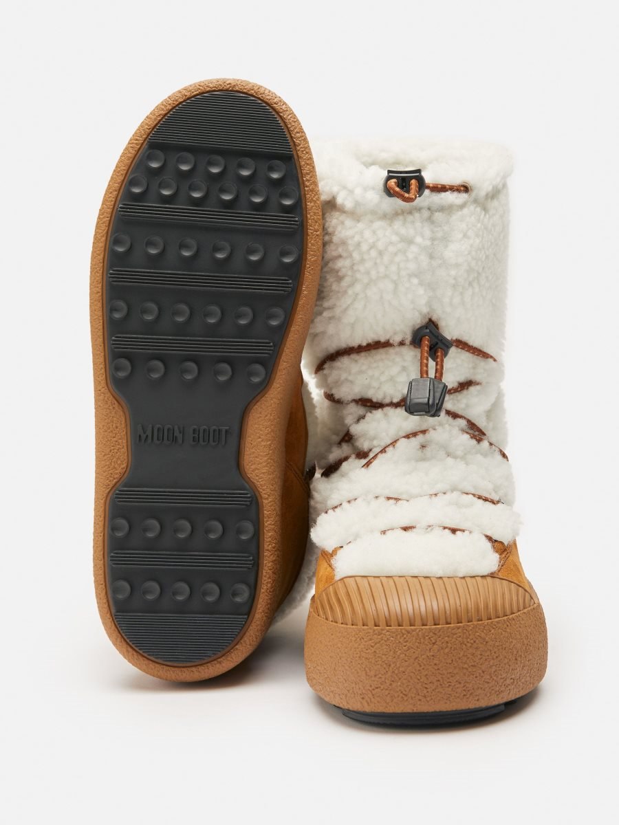 Moon Boot LTRACK POLAR SHEARLING OFF- BOOTS - WHITE