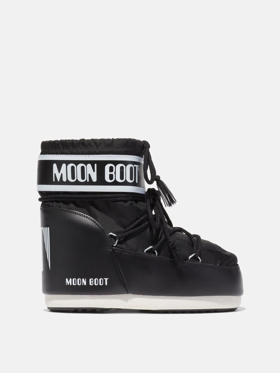 Moon Boot ICON LOW NYLON BOOTS - BLACK