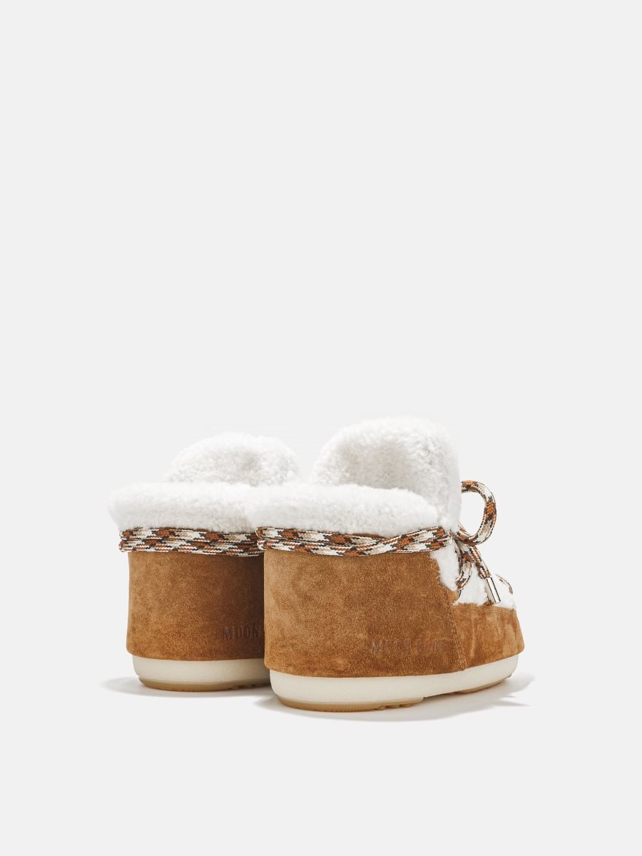 Moon Boot LAB69 ICON JUNIOR TAN SHEARLING PUMPS - WHISKY