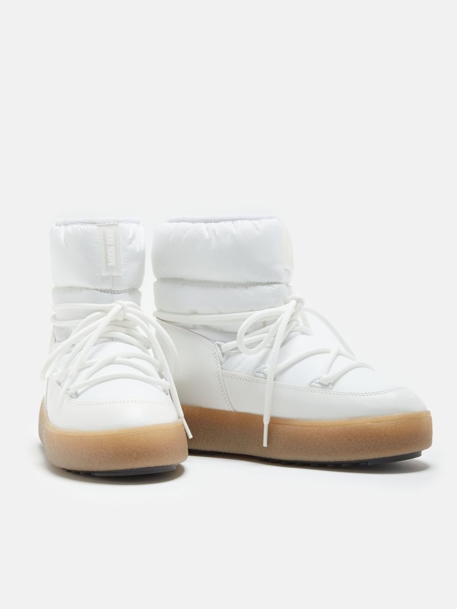 Moon Boot LTRACK LOW NYLON BOOTS - WHITE