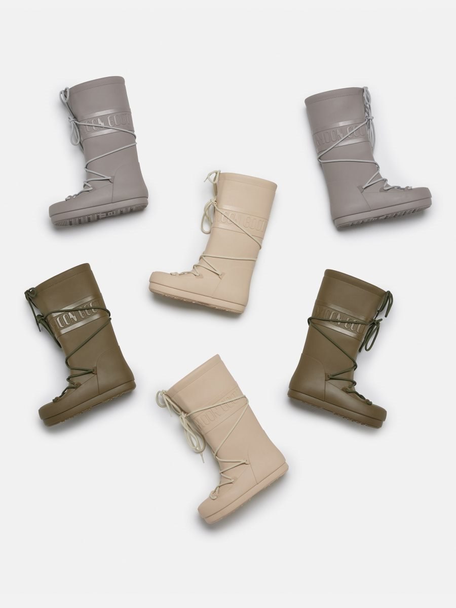 Moon Boot HIGH RAIN BOOTS - KHAKI