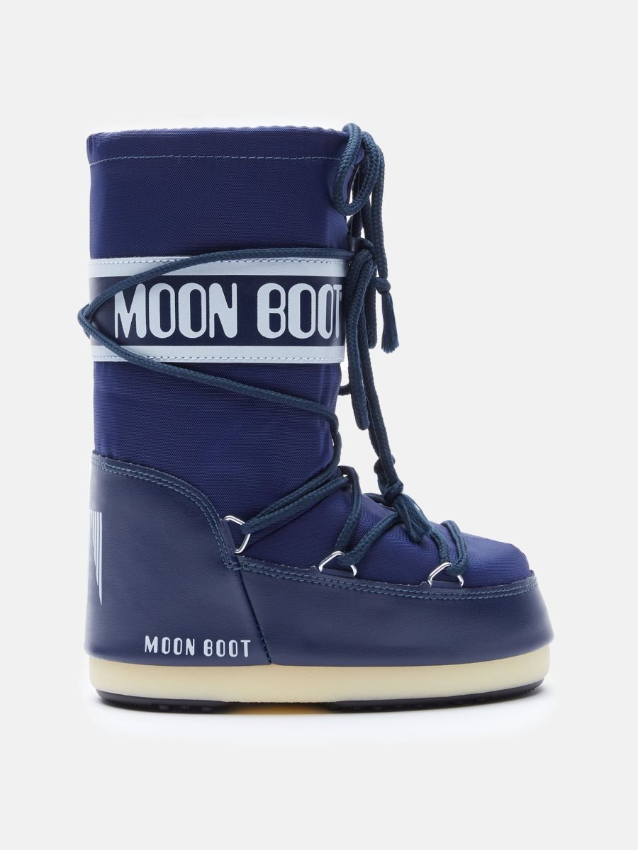 Moon Boot ICON JUNIOR NYLON BOOTS - BLUE