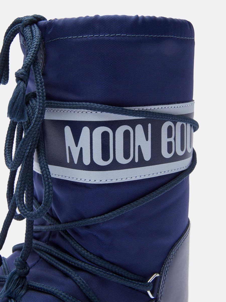 Moon Boot ICON JUNIOR NYLON BOOTS - BLUE