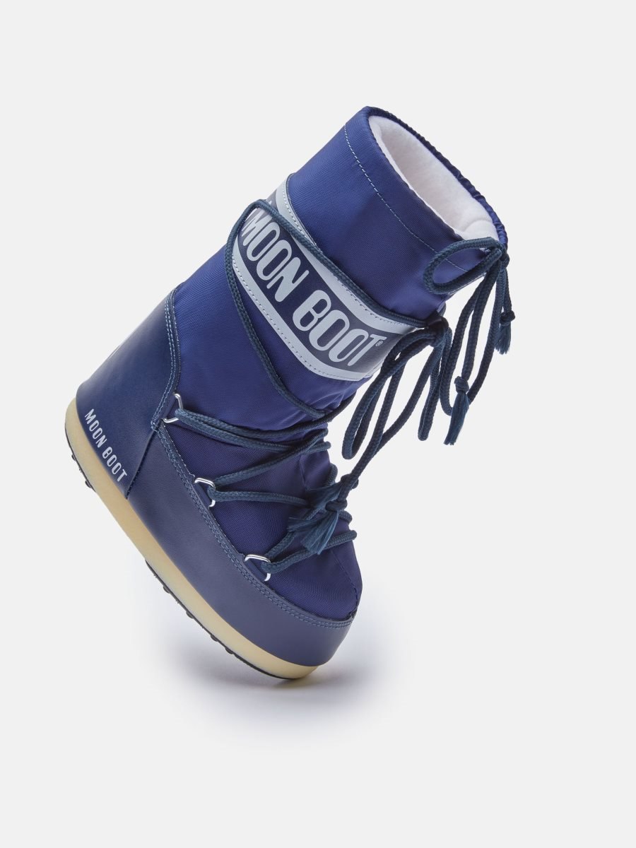 Moon Boot ICON JUNIOR NYLON BOOTS - BLUE