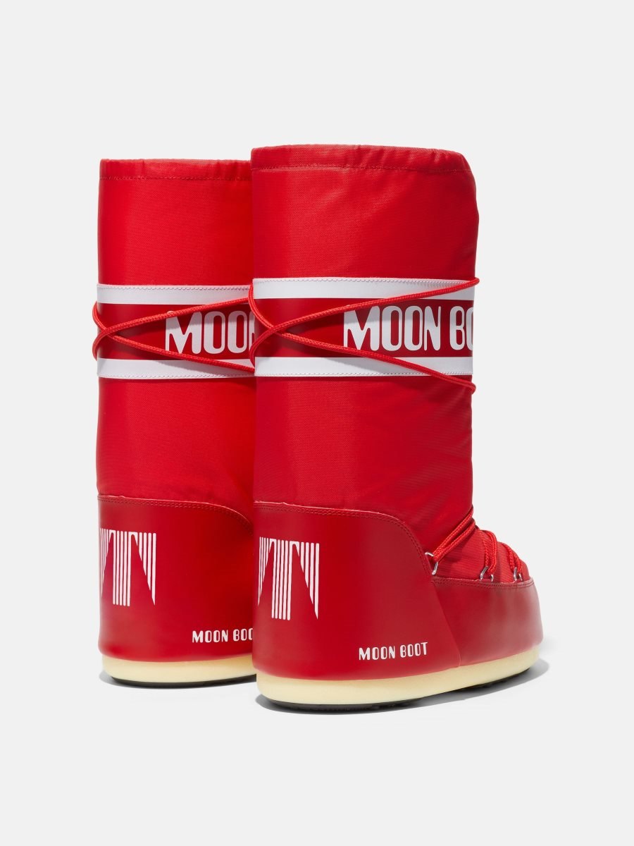 Moon Boot ICON NYLON BOOTS - RED - Click Image to Close