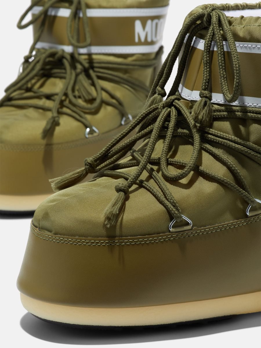 Moon Boot ICON LOW NYLON BOOTS - KHAKI