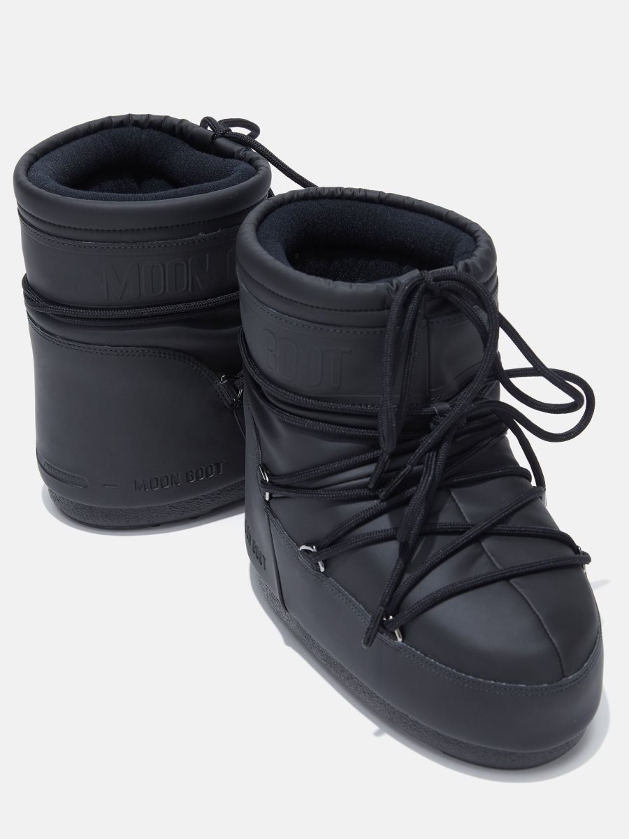 Moon Boot ICON LOW RUBBER BOOTS - BLACK