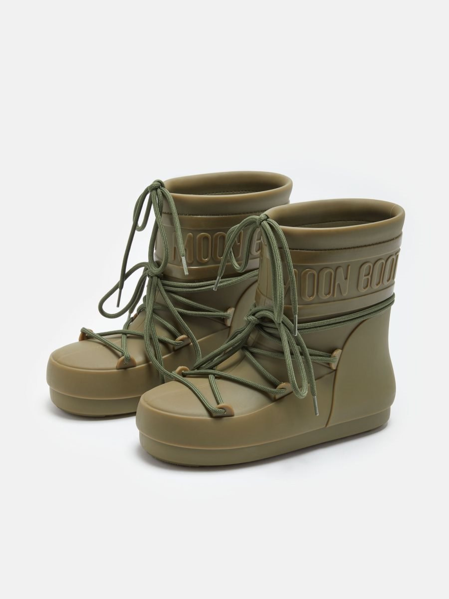 Moon Boot LOW RAIN BOOTS - KHAKI