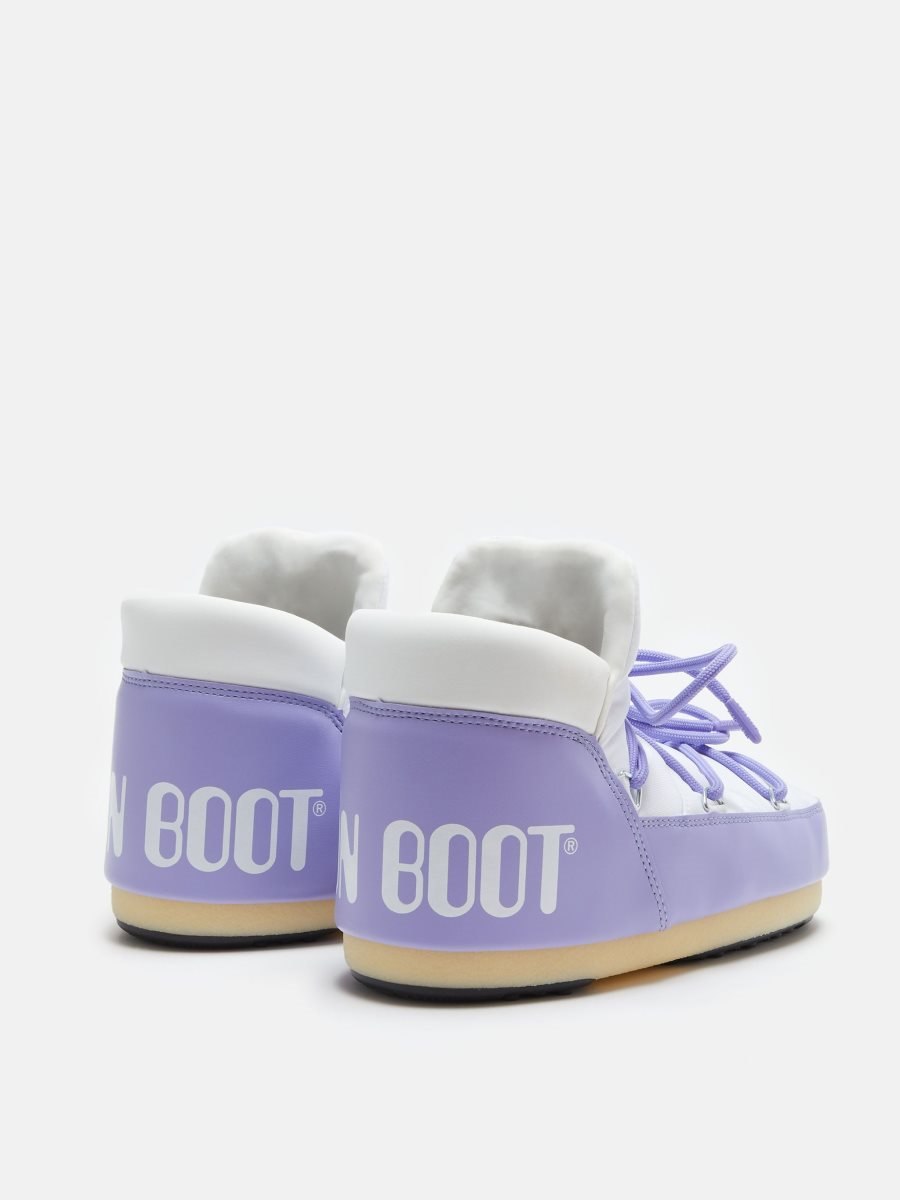 Moon Boot ICON NYLON PUMPS - LILAC/WHITE