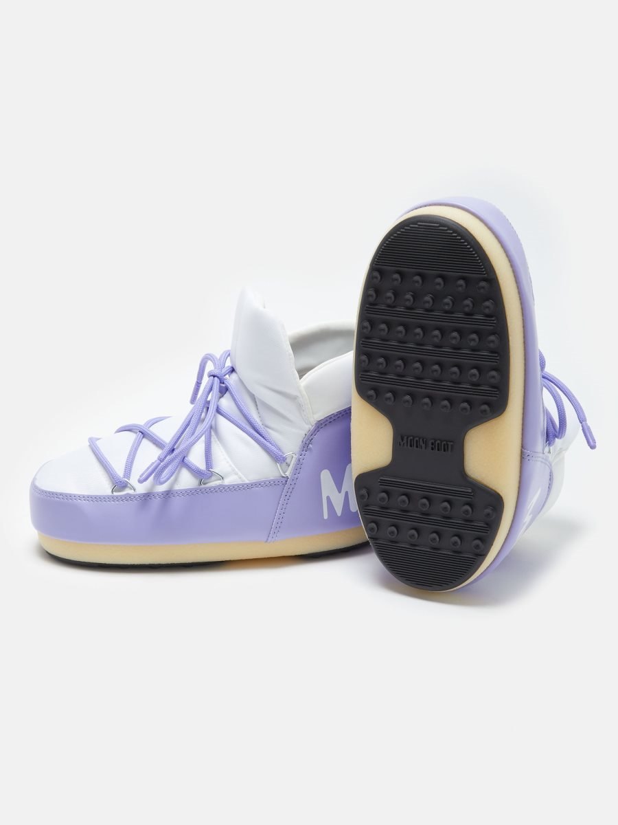 Moon Boot ICON NYLON PUMPS - LILAC/WHITE