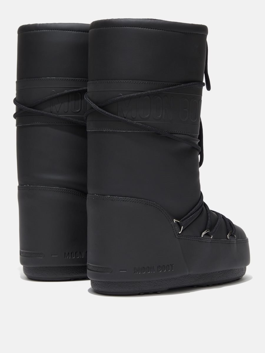 Moon Boot ICON RUBBER BOOTS - BLACK