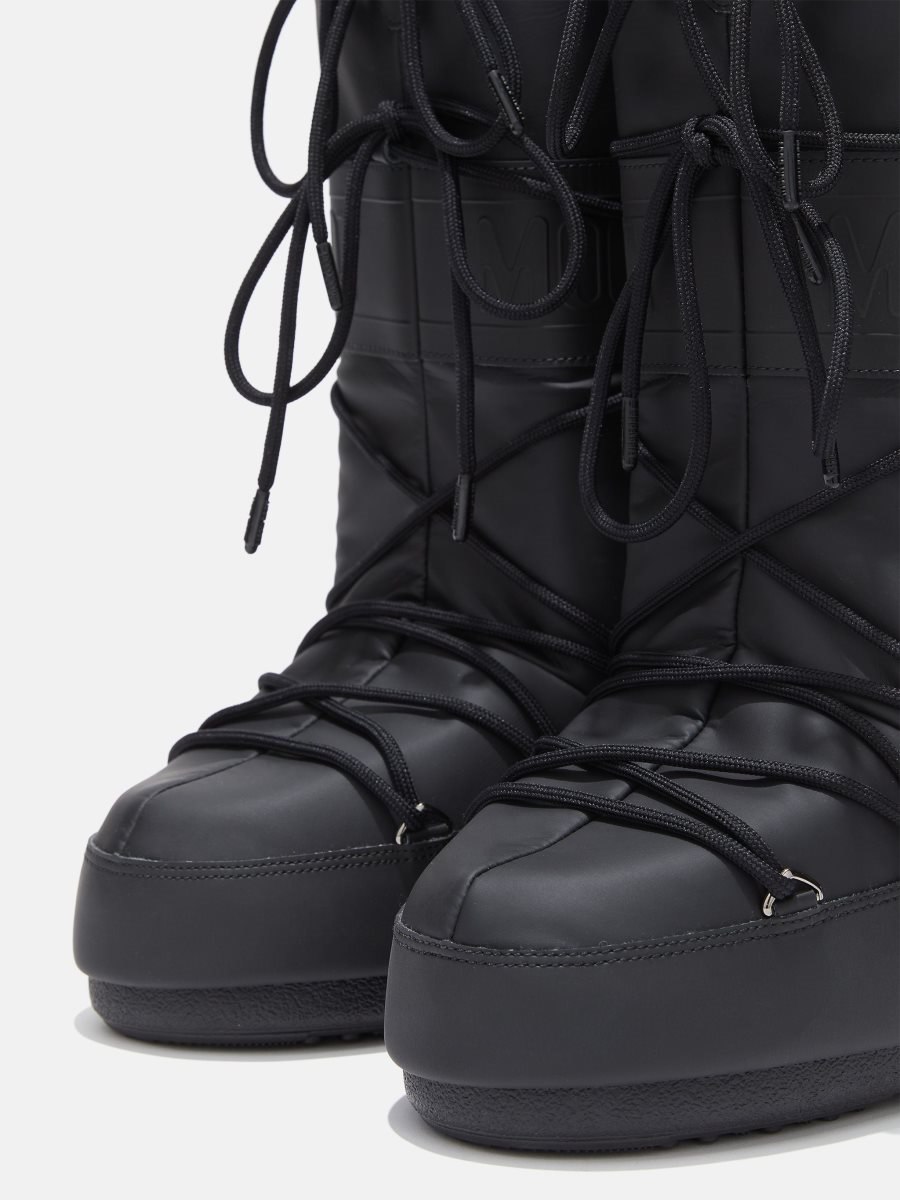 Moon Boot ICON RUBBER BOOTS - BLACK