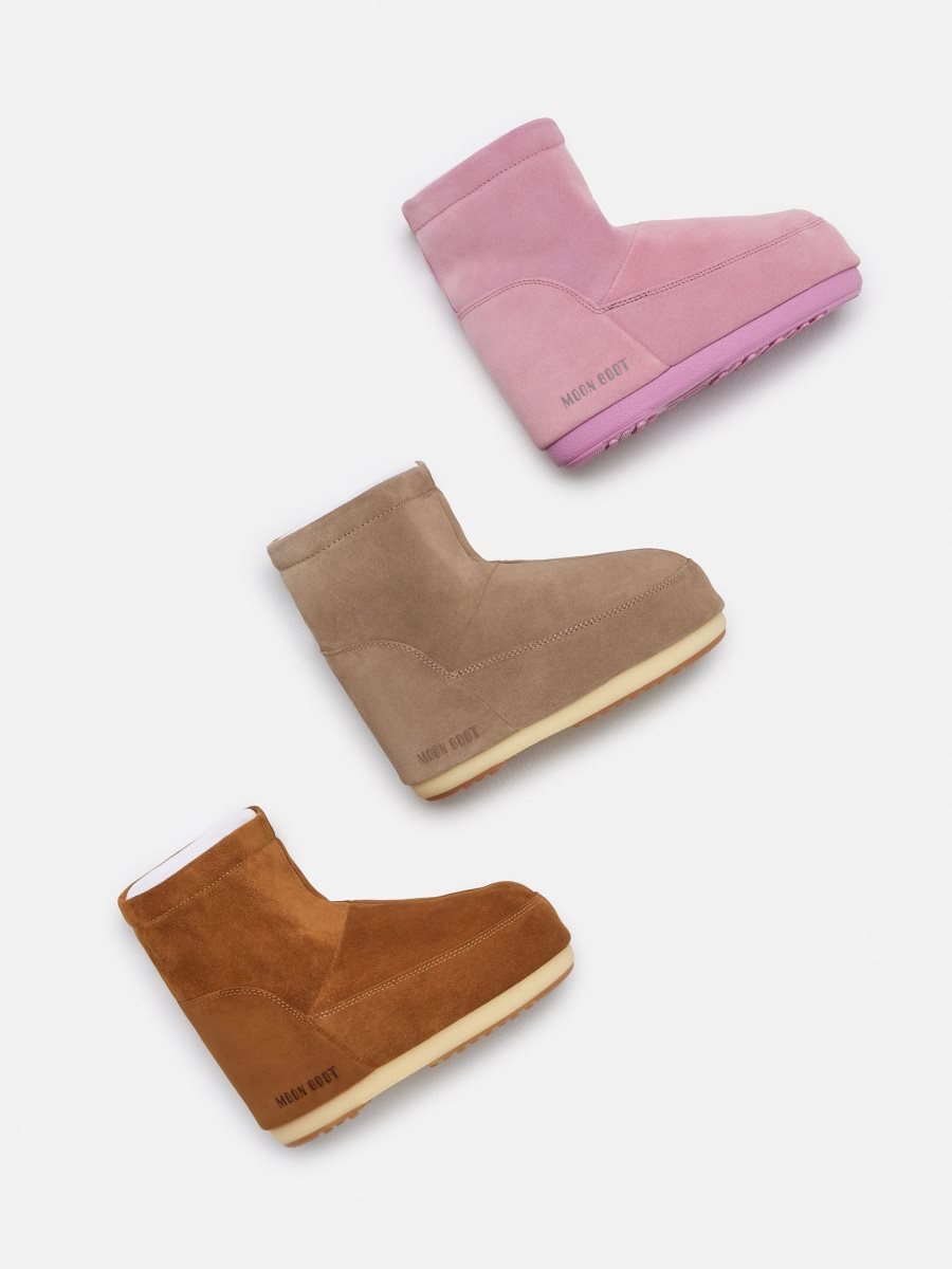 Moon Boot ICON LOW SUEDE BOOTS - SAND