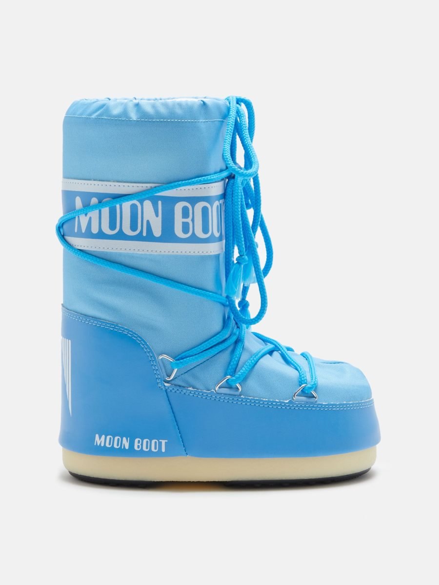 Moon Boot ICON JUNIOR NYLON BOOTS - ALASKAN BLUE