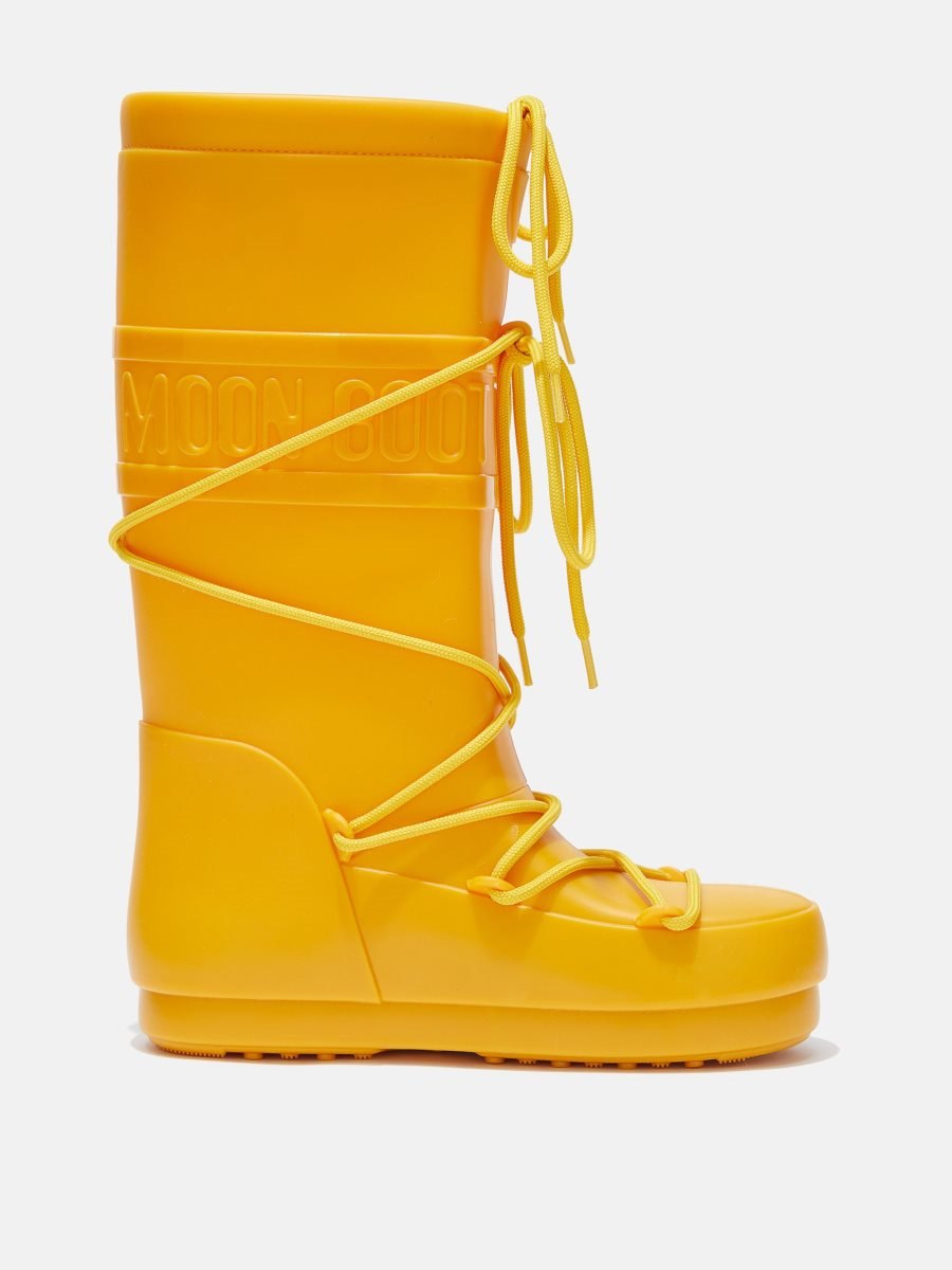 Moon Boot RUBBER RAIN BOOTS - YELLOW