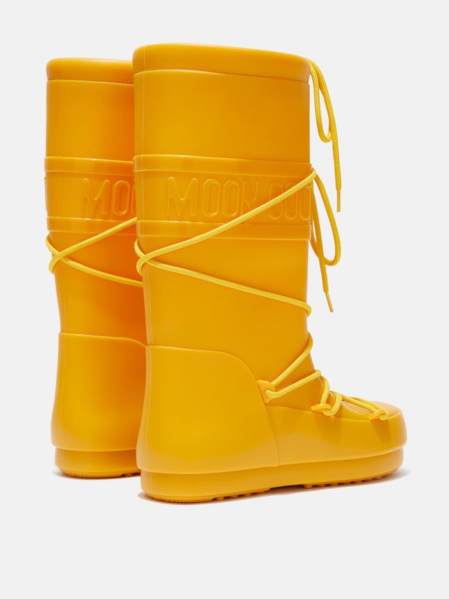 Moon Boot RUBBER RAIN BOOTS - YELLOW
