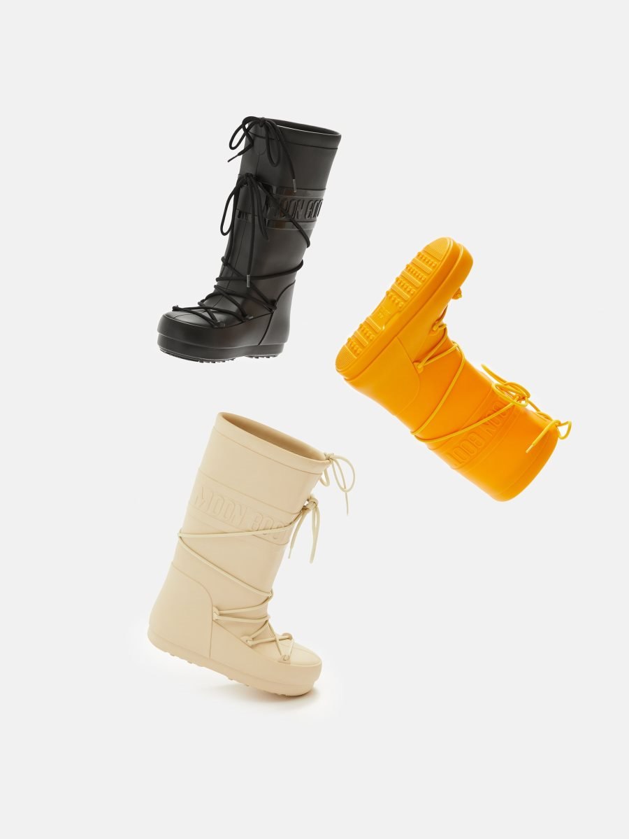 Moon Boot RUBBER RAIN BOOTS - YELLOW