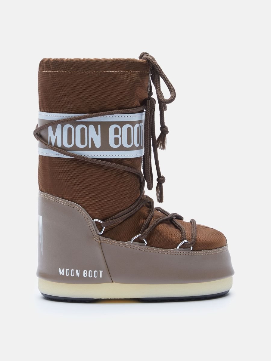 Moon Boot ICON JUNIOR NYLON BOOTS - SHITAKE