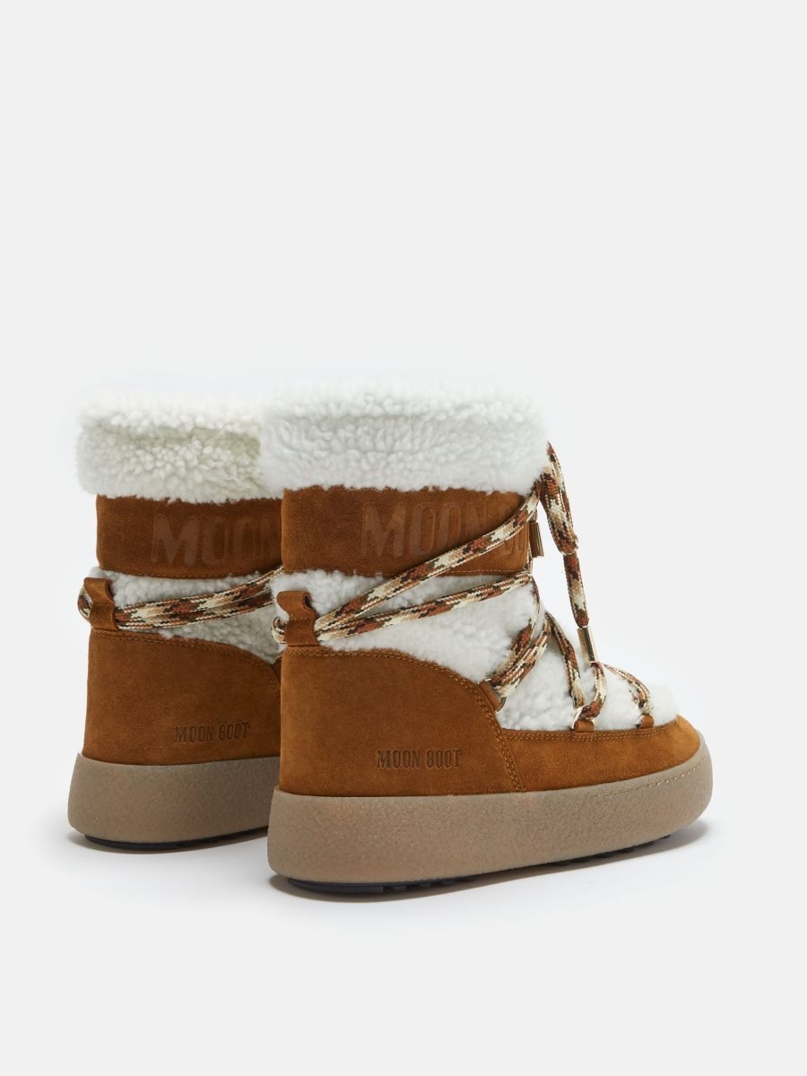 Moon Boot LTRACK TUBE SHEARLING BOOTS - WHISKY