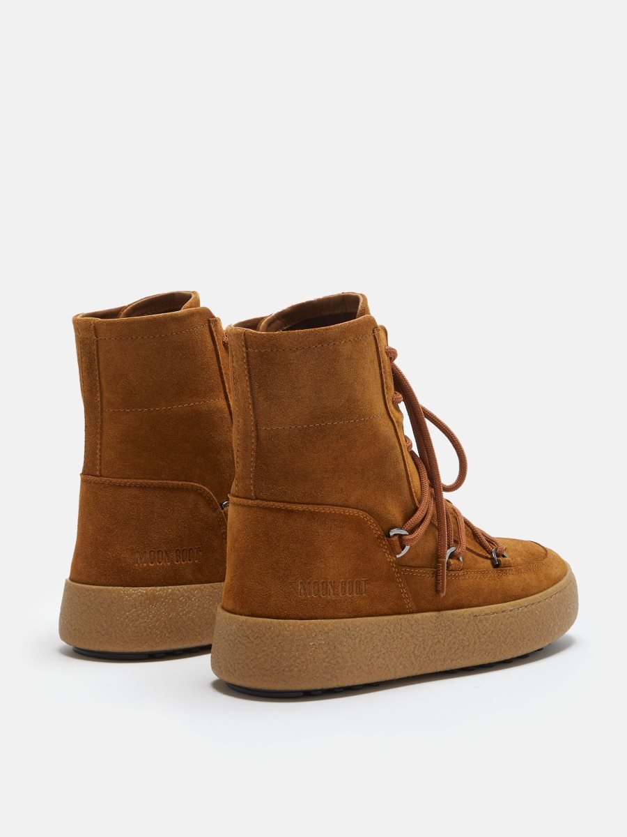 Moon Boot MTRACK LACE SUEDE BOOTS - COGNAC