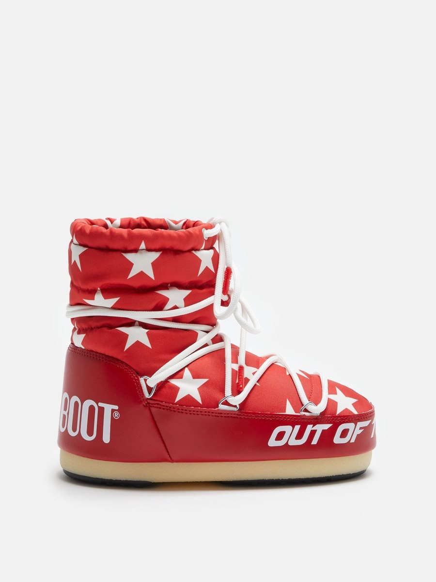 Moon Boot ICON LIGHT LOW BOOTS - RED/WHITE