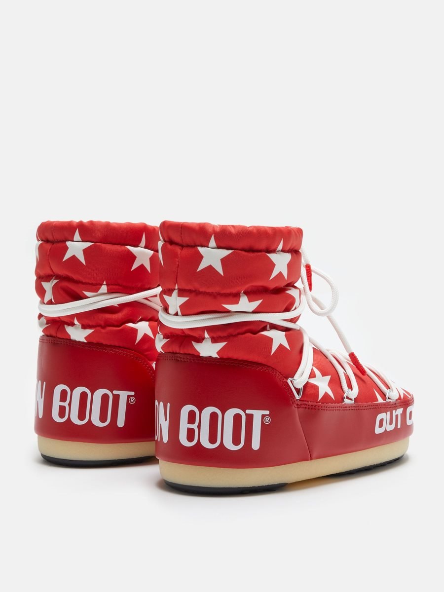 Moon Boot ICON LIGHT LOW BOOTS - RED/WHITE