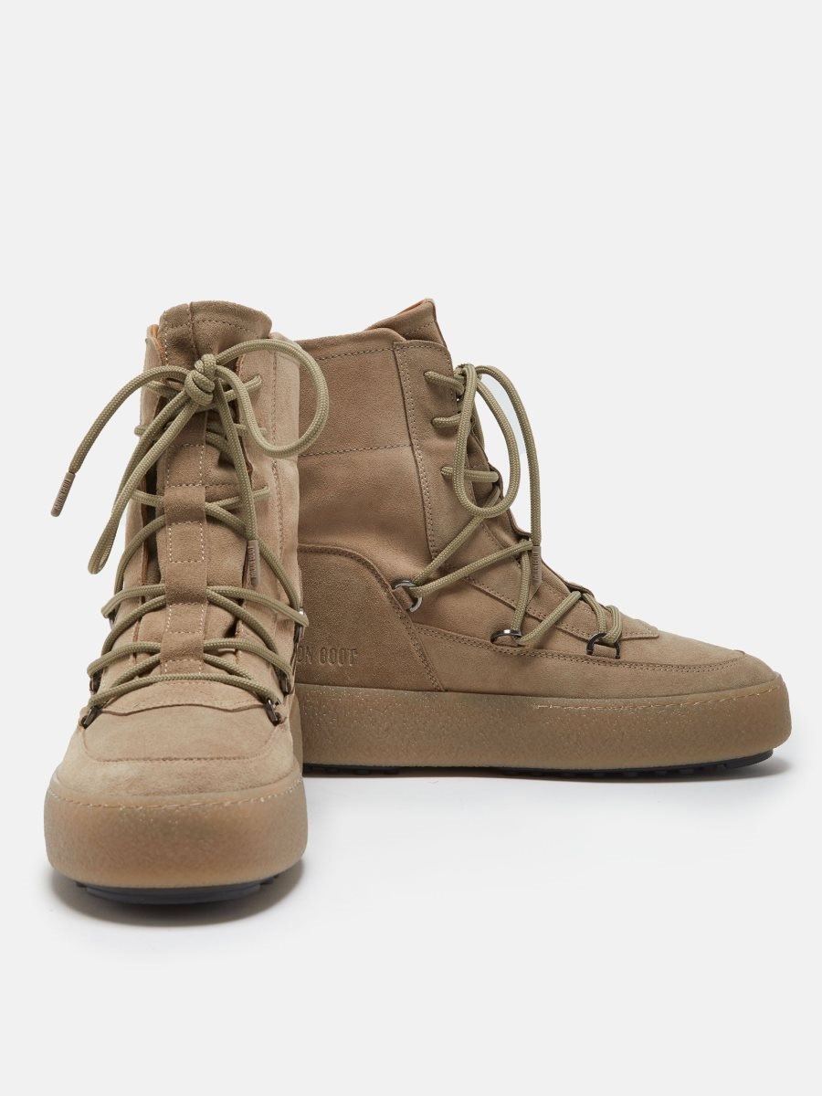 Moon Boot MTRACK LACE SUEDE BOOTS - SAND