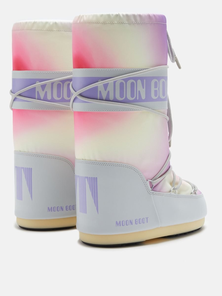 Moon Boot ICON TIE-DYE BOOTS - GLACIER GREY