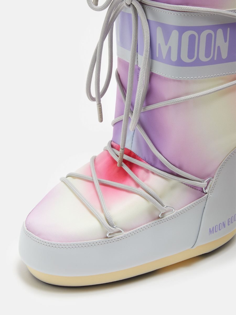 Moon Boot ICON TIE-DYE BOOTS - GLACIER GREY