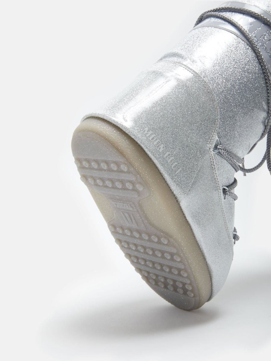 Moon Boot ICON GLITTER BOOTS - SILVER