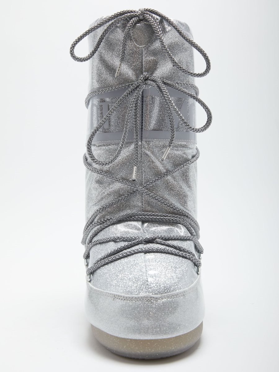 Moon Boot ICON GLITTER BOOTS - SILVER