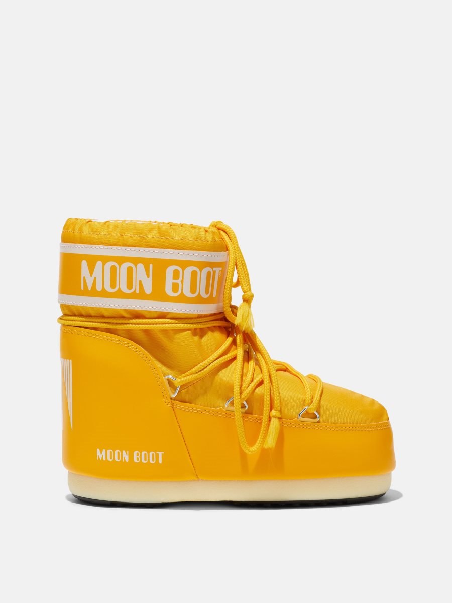 Moon Boot ICON LOW NYLON BOOTS - YELLOW