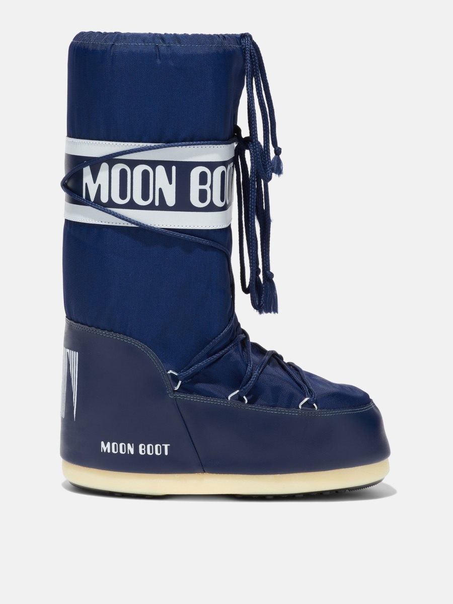 Moon Boot ICON NYLON BOOTS - BLUE - Click Image to Close
