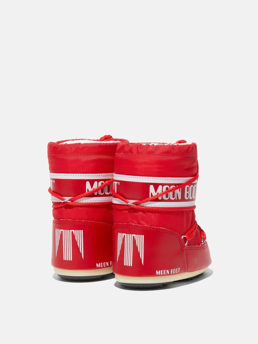 Moon Boot ICON MINI NYLON BOOTS - RED