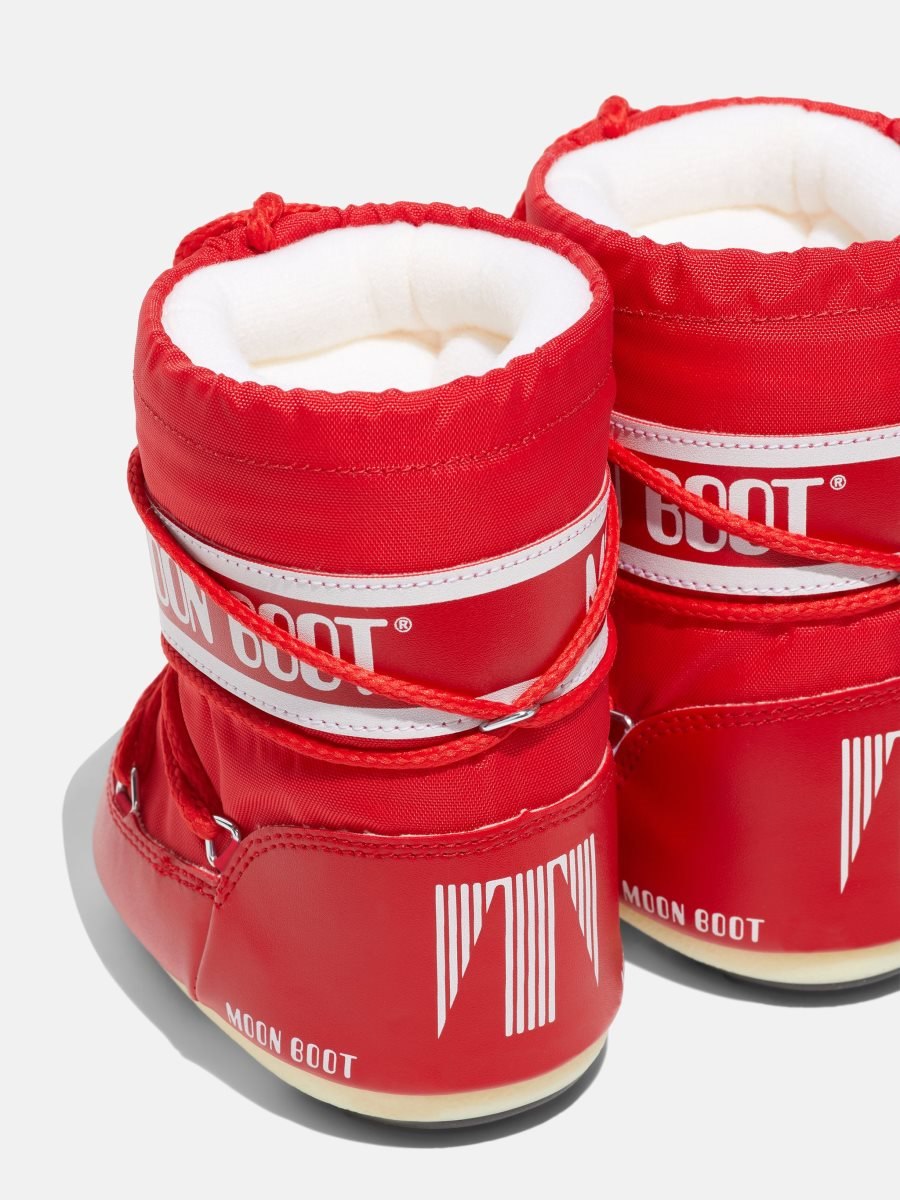 Moon Boot ICON MINI NYLON BOOTS - RED