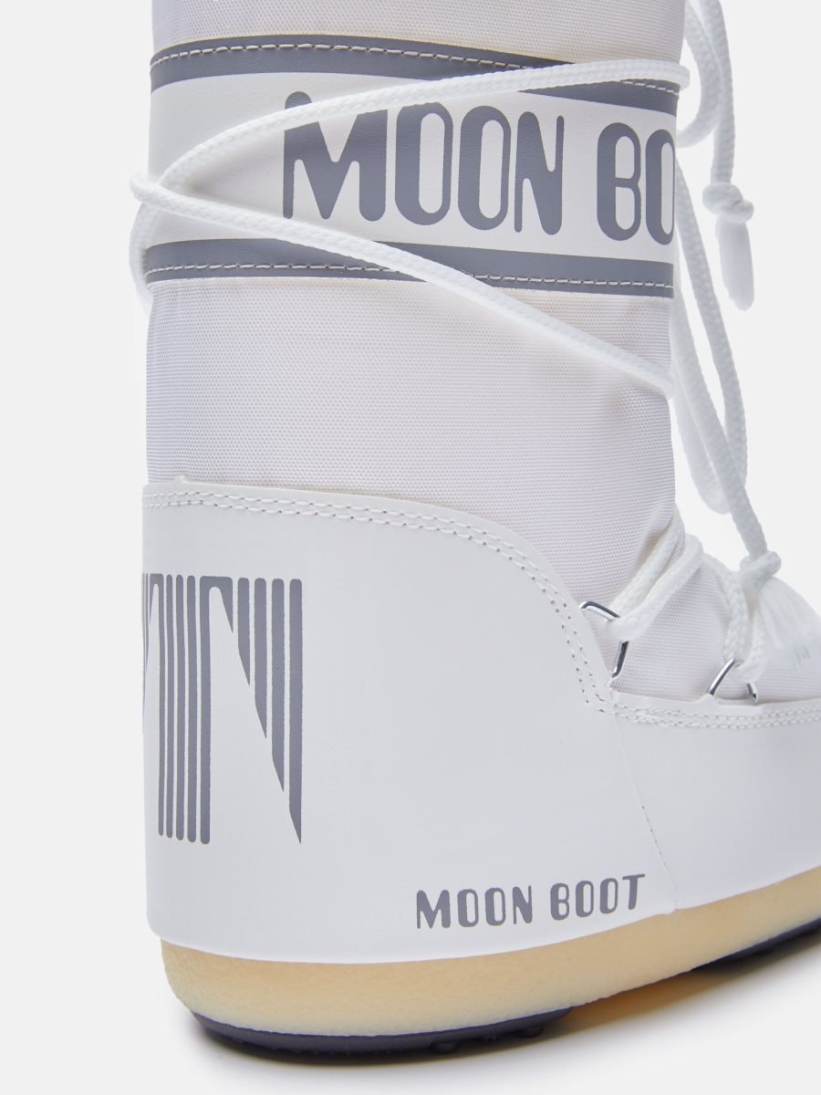 Moon Boot ICON JUNIOR NYLON BOOTS - WHITE